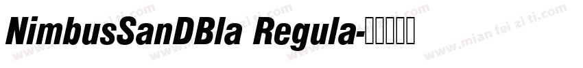 NimbusSanDBla Regula字体转换